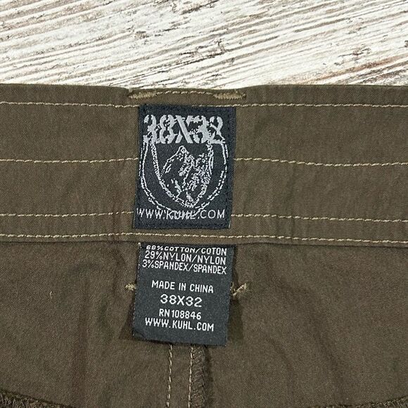 Men’s Kuhl Slax cotton nylon pants brown size 38 x 28 (altered) - Picture 5 of 9